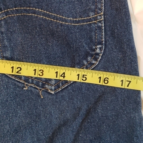 VINTAGE Lee USA High Rise Denim Cut Offs 24" Waist - Picture 9 of 13
